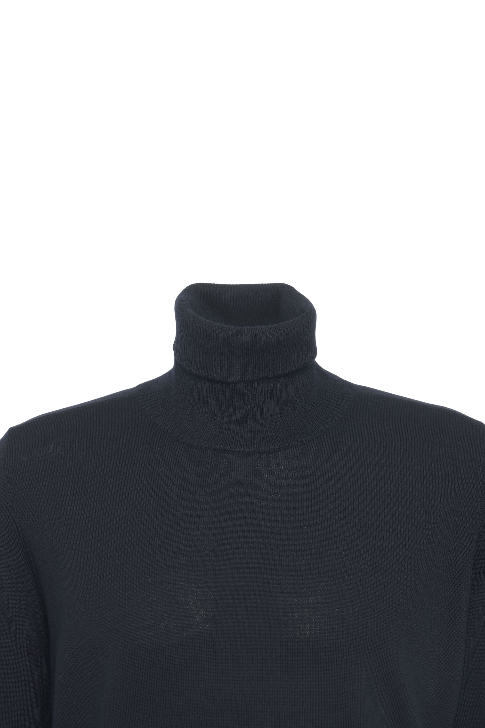 STONE ISLAND Turtleneck Knitwear with Removable Logo