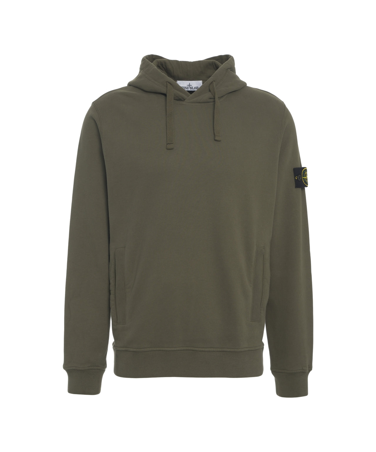 STONE ISLAND Hooded Sweatshirt with Logo Patch for Men