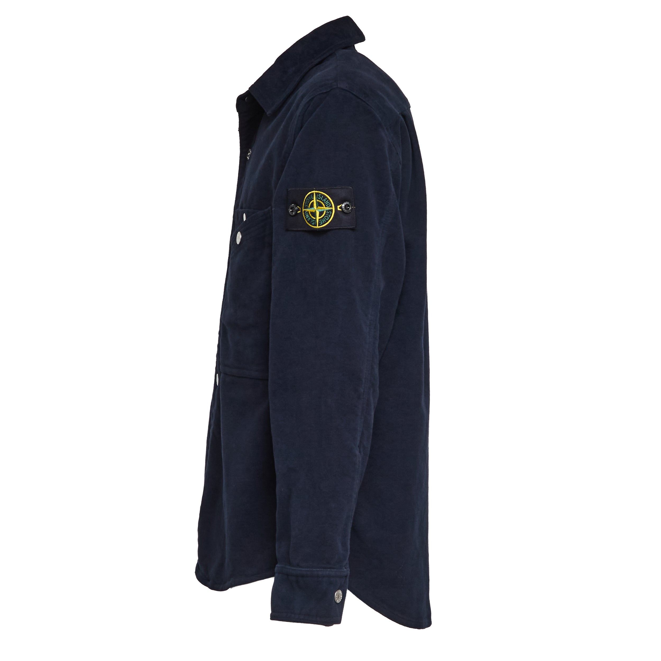 STONE ISLAND Comfort Fit Overshirt with Longer Back Hem for Men