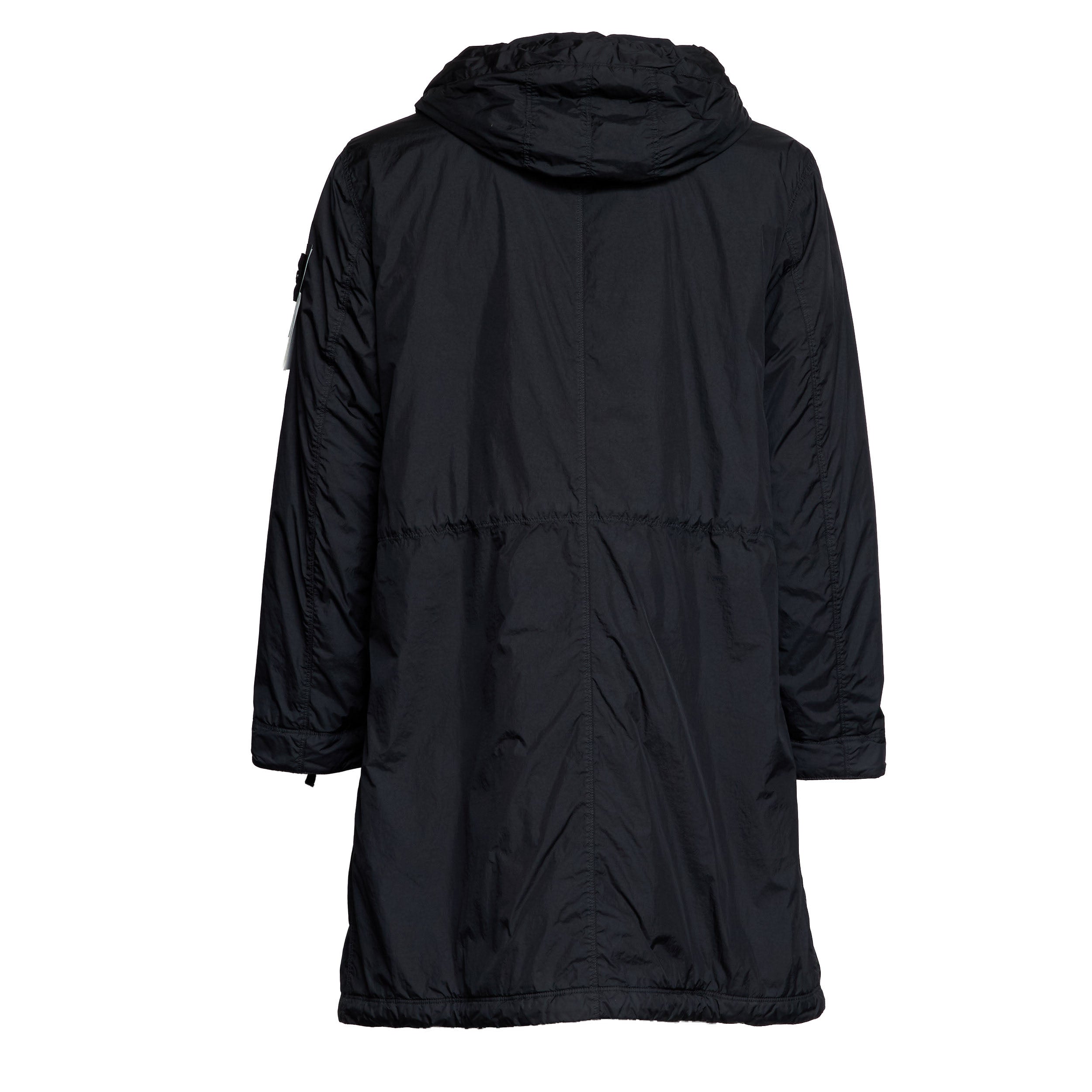 STONE ISLAND Long Cut Parka Jacket - Crinkle Finish for Men