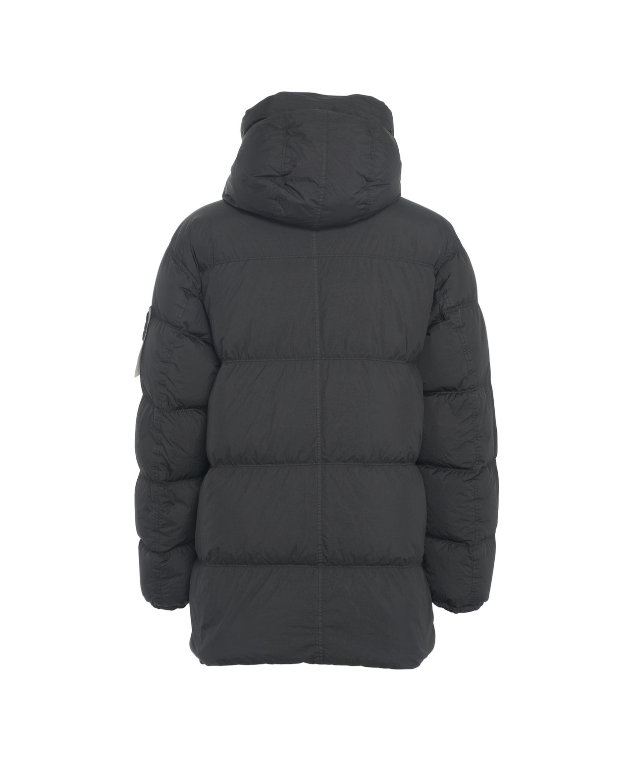 STONE ISLAND Quilted Down Jacket with Hood for Men