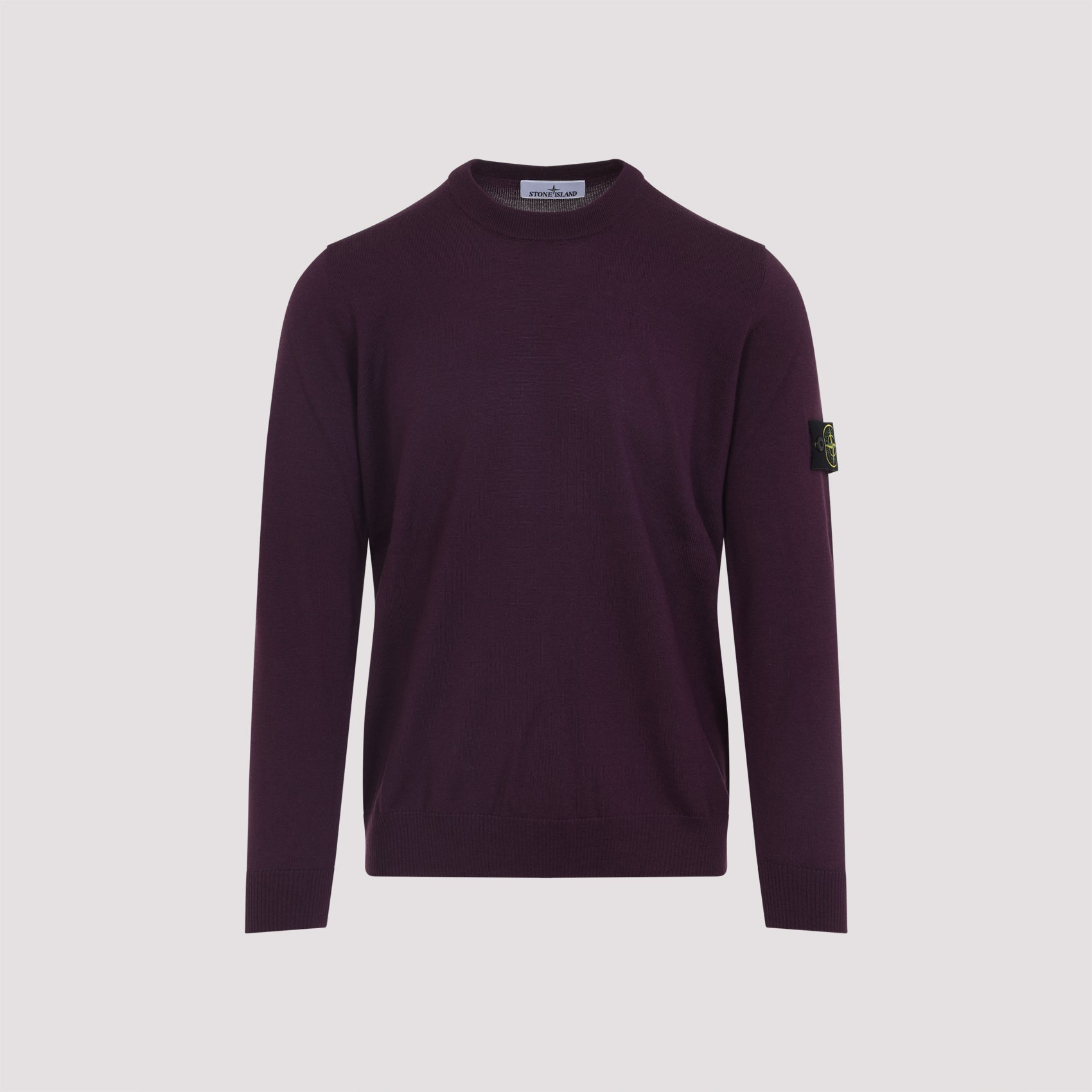 STONE ISLAND Men's Long Sleeve 100% Virgin Wool Sweater