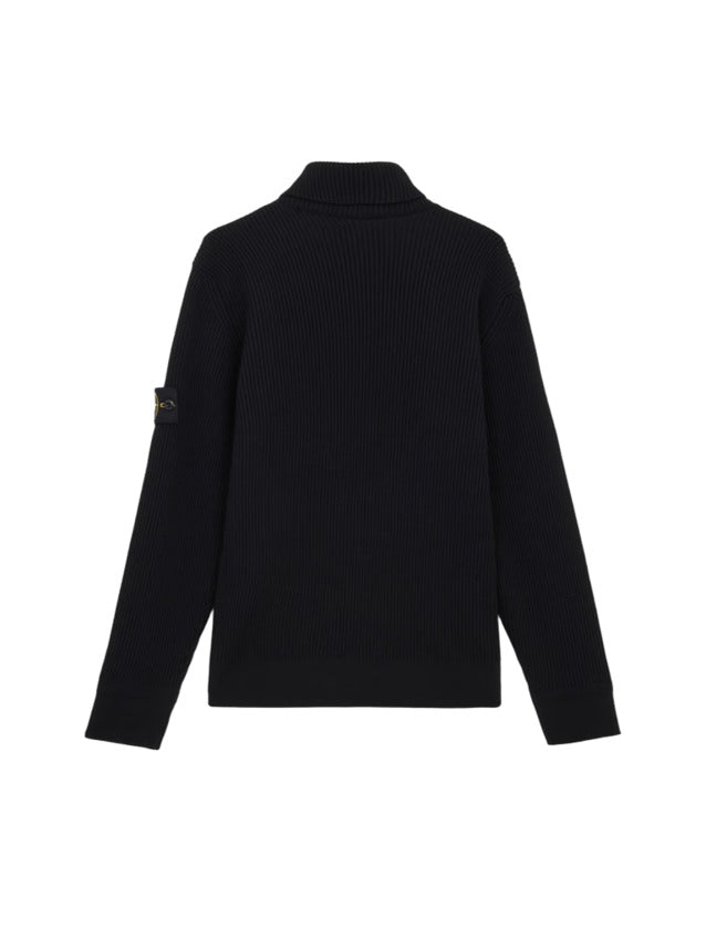 STONE ISLAND Ribbed Knit Turtleneck Sweater for Men - FW25