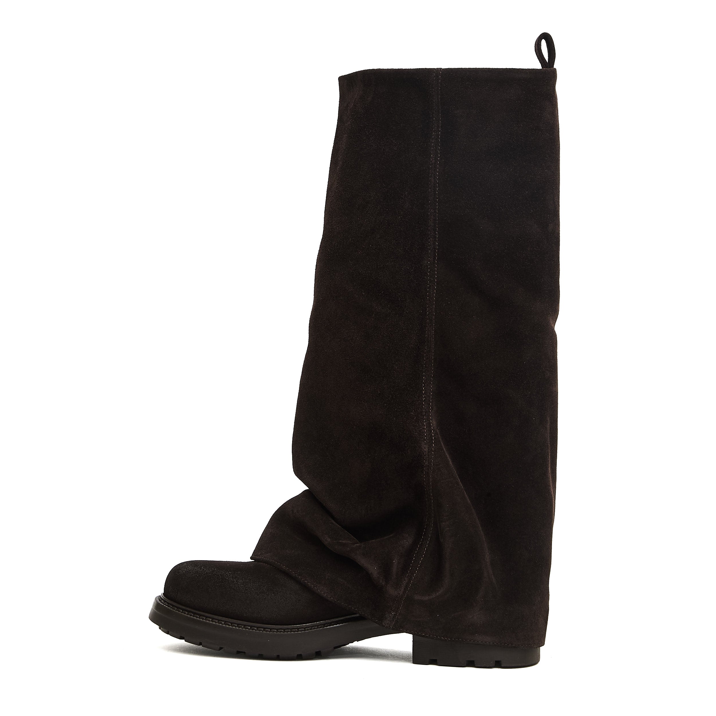 STRATEGIA Stylish Suede Fold-Over Ankle Boots