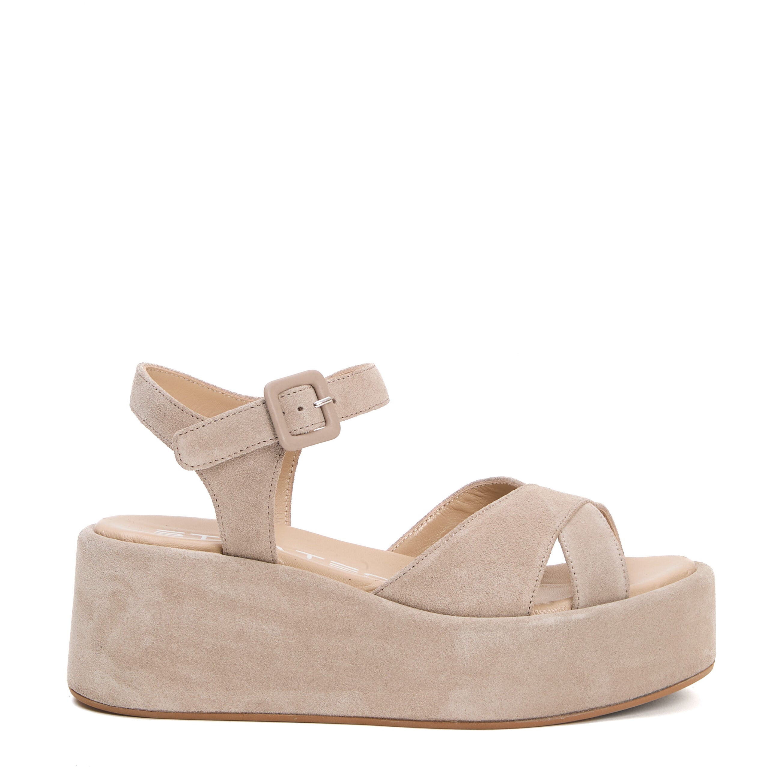 STRATEGIA Wedge Sandals with 7 cm Heel Height