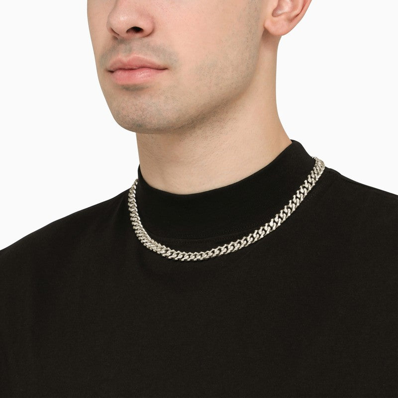 EMANUELE BICOCCHI 925 Silver Chain Necklace with Crystals
