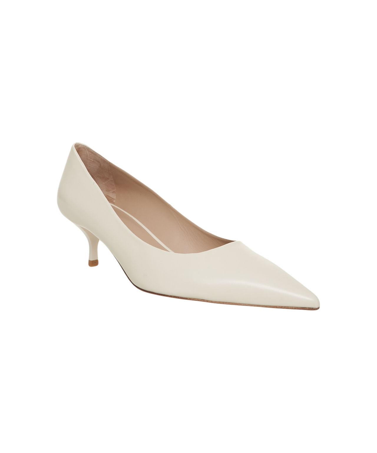 STUART WEITZMAN Elegant Pointed Toe Kitten Heel Pumps