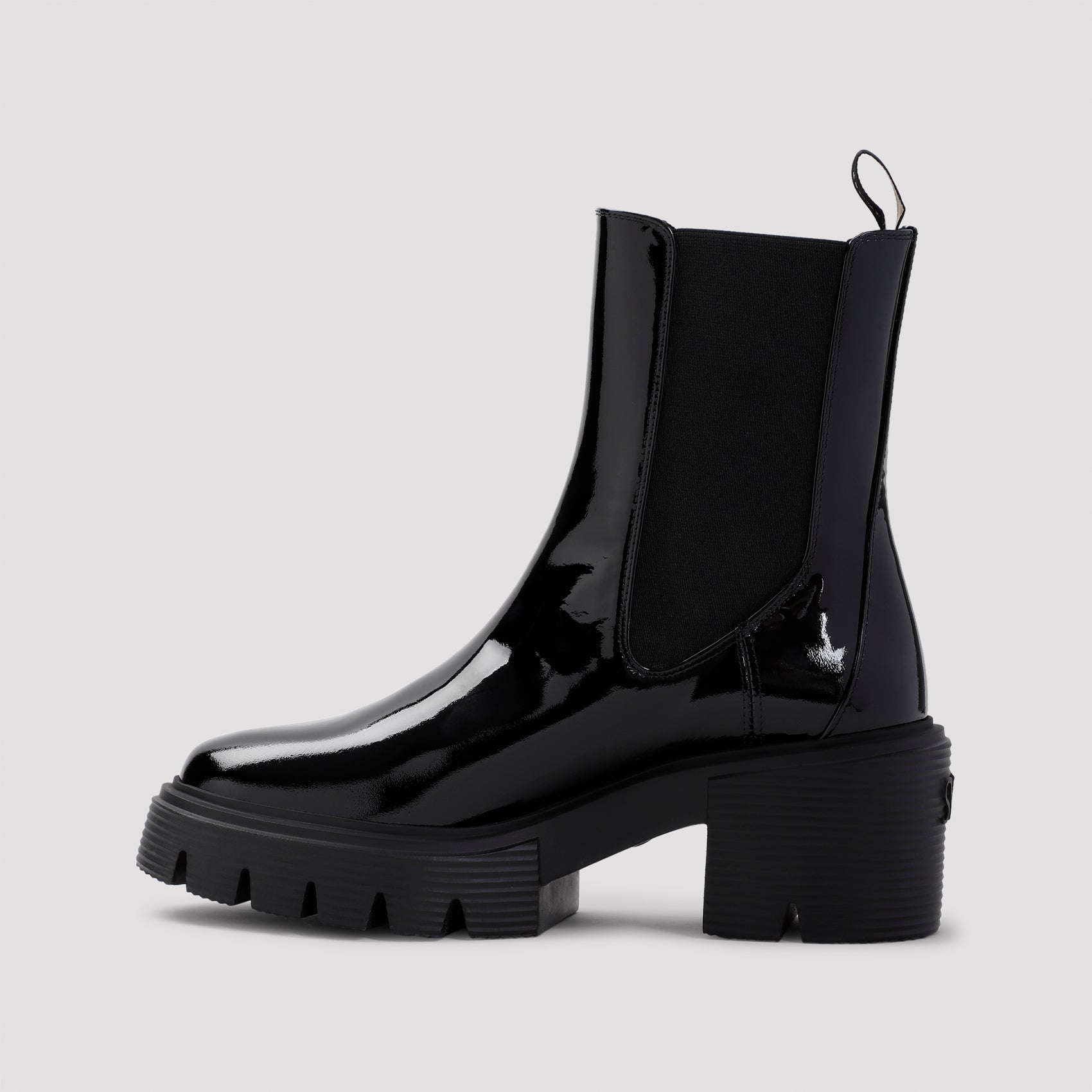 STUART WEITZMAN SJ301 Patent Ankle Boots with 6cm Heel