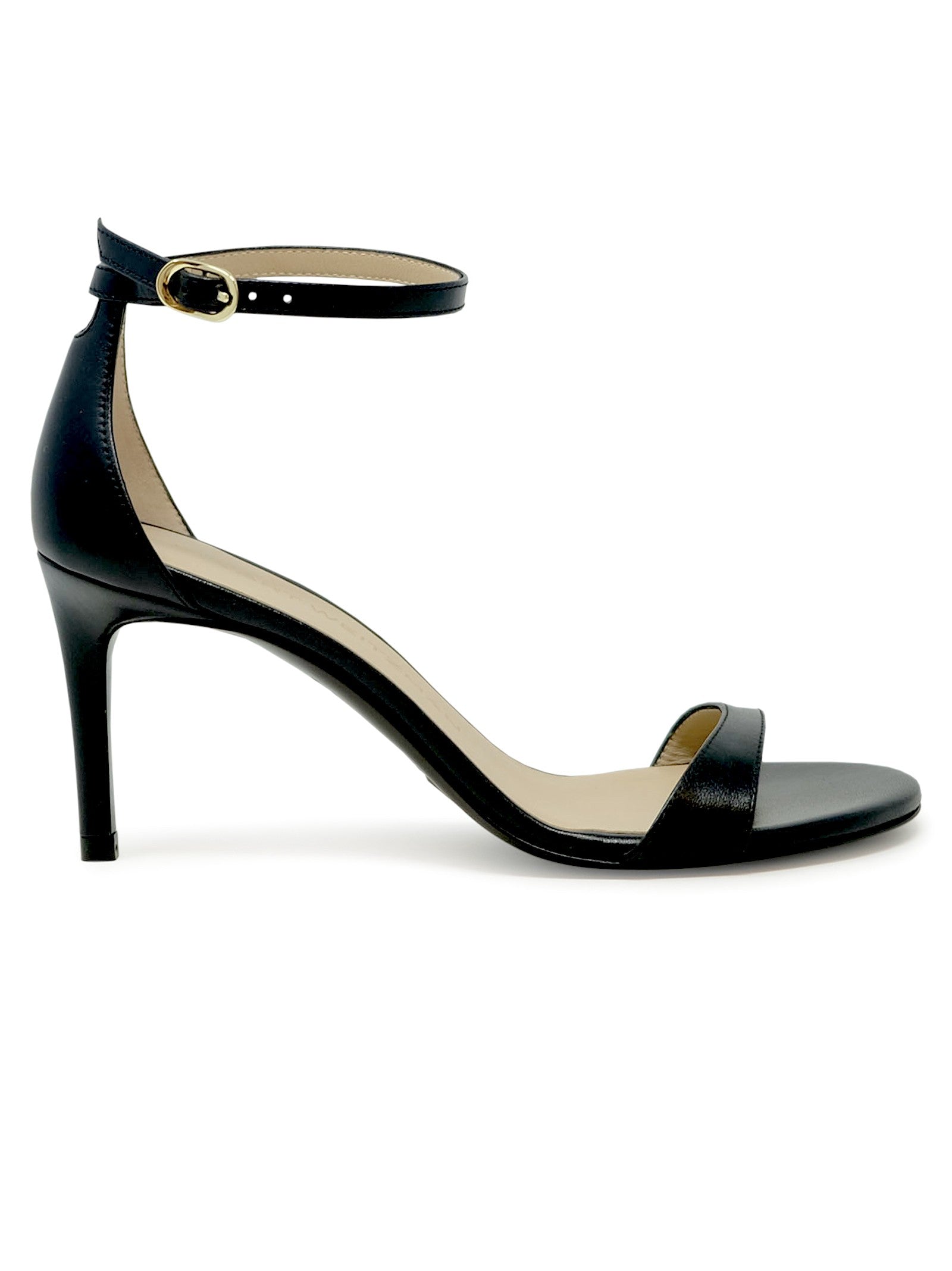 STUART WEITZMAN Elegant Leather Nudist II 75 Sandals