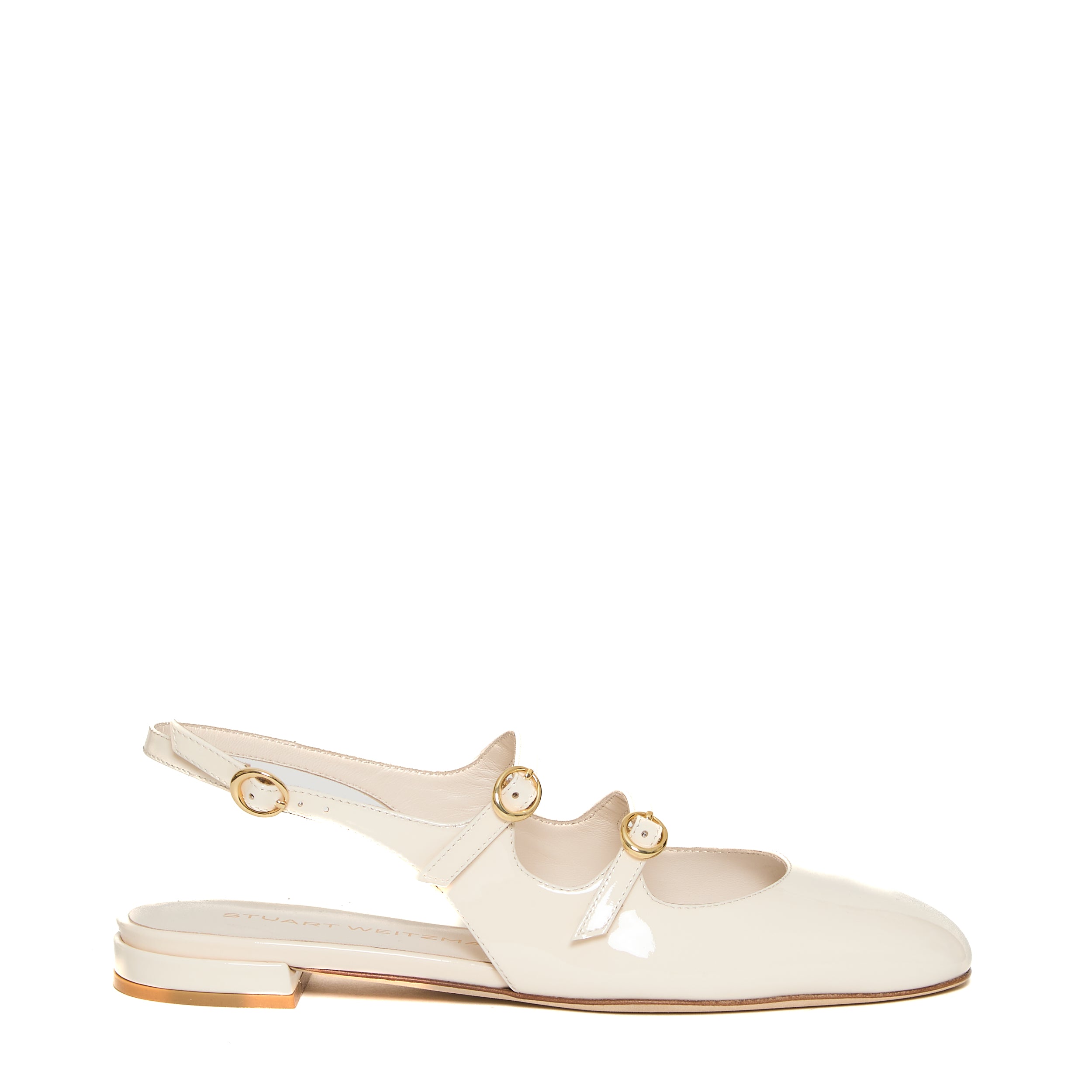 STUART WEITZMAN Slingback Mini Double Strap Ballerinas