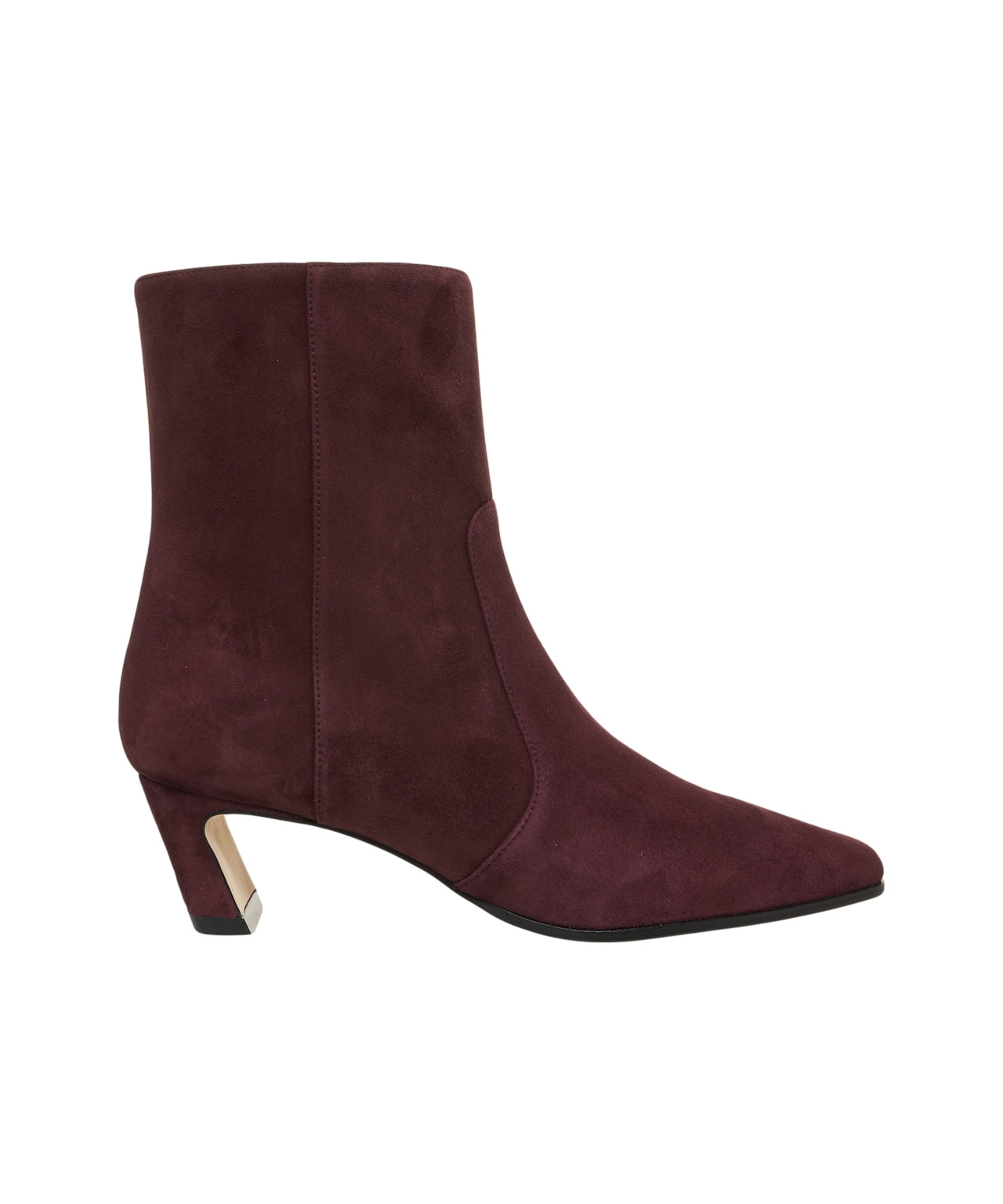 STUART WEITZMAN Elegant Ankle Boots with Pointed Toe and Block Heel