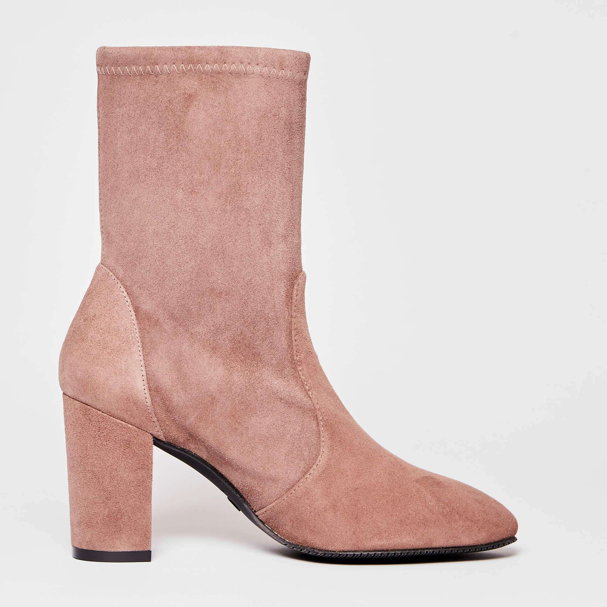STUART WEITZMAN Chic High Heel Suede Ankle Boots