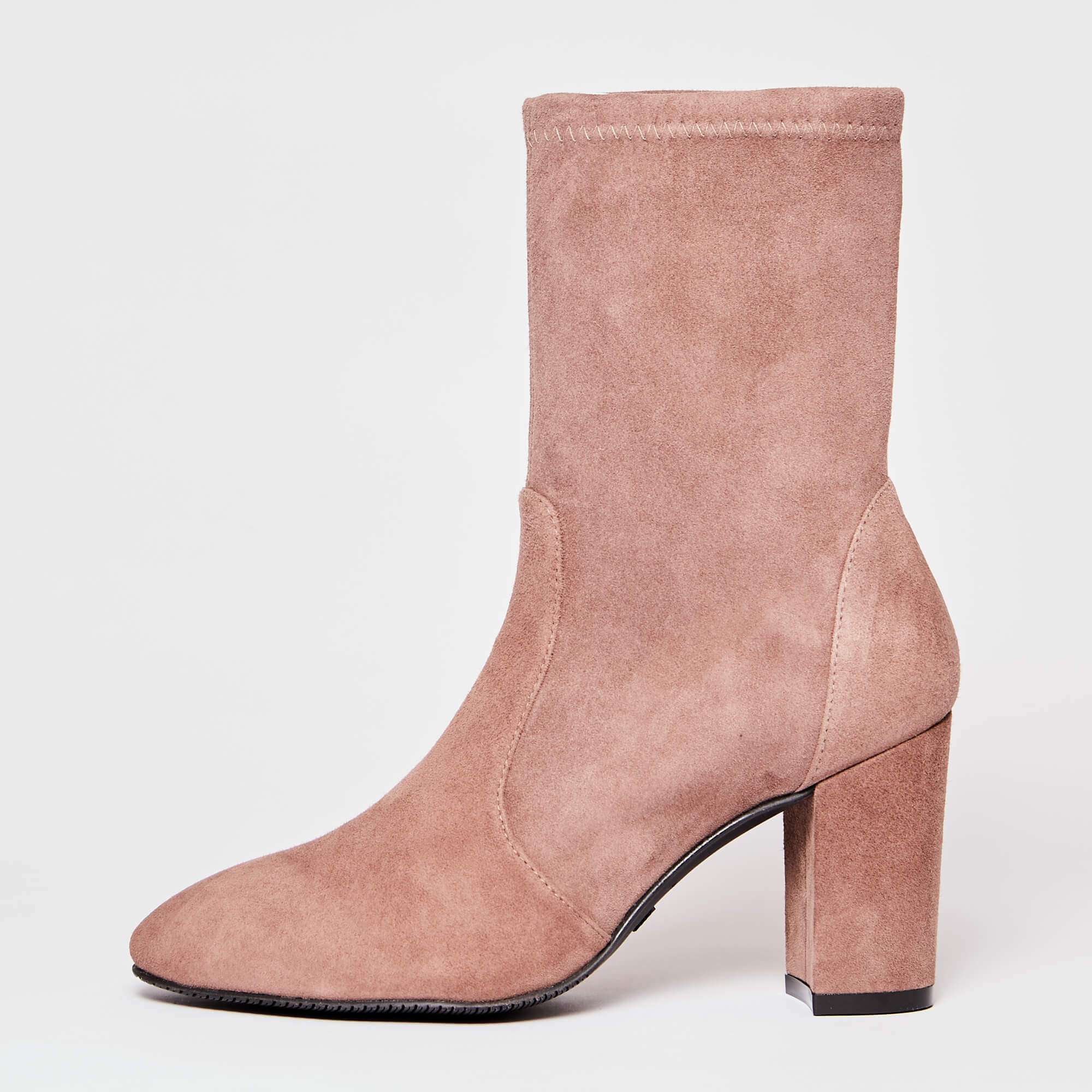 STUART WEITZMAN Chic High Heel Suede Ankle Boots