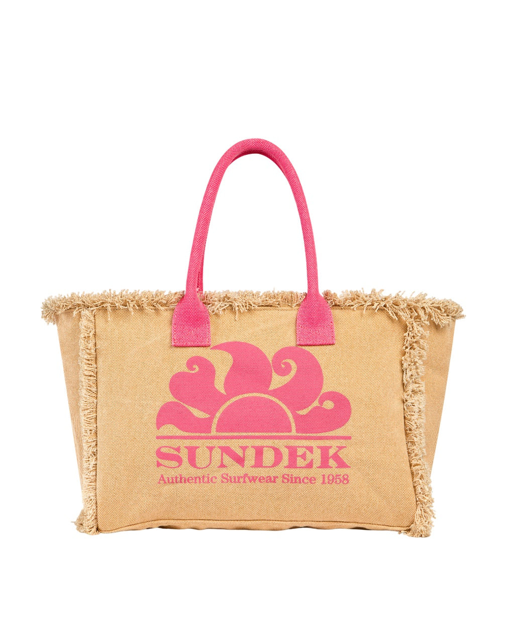 Sundek Beach Handbag with Fringe Detailing (Spacious)
