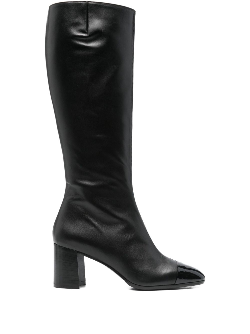 CAREL PARIS Sunrise Leather Boots with Mid Block Heel for Women