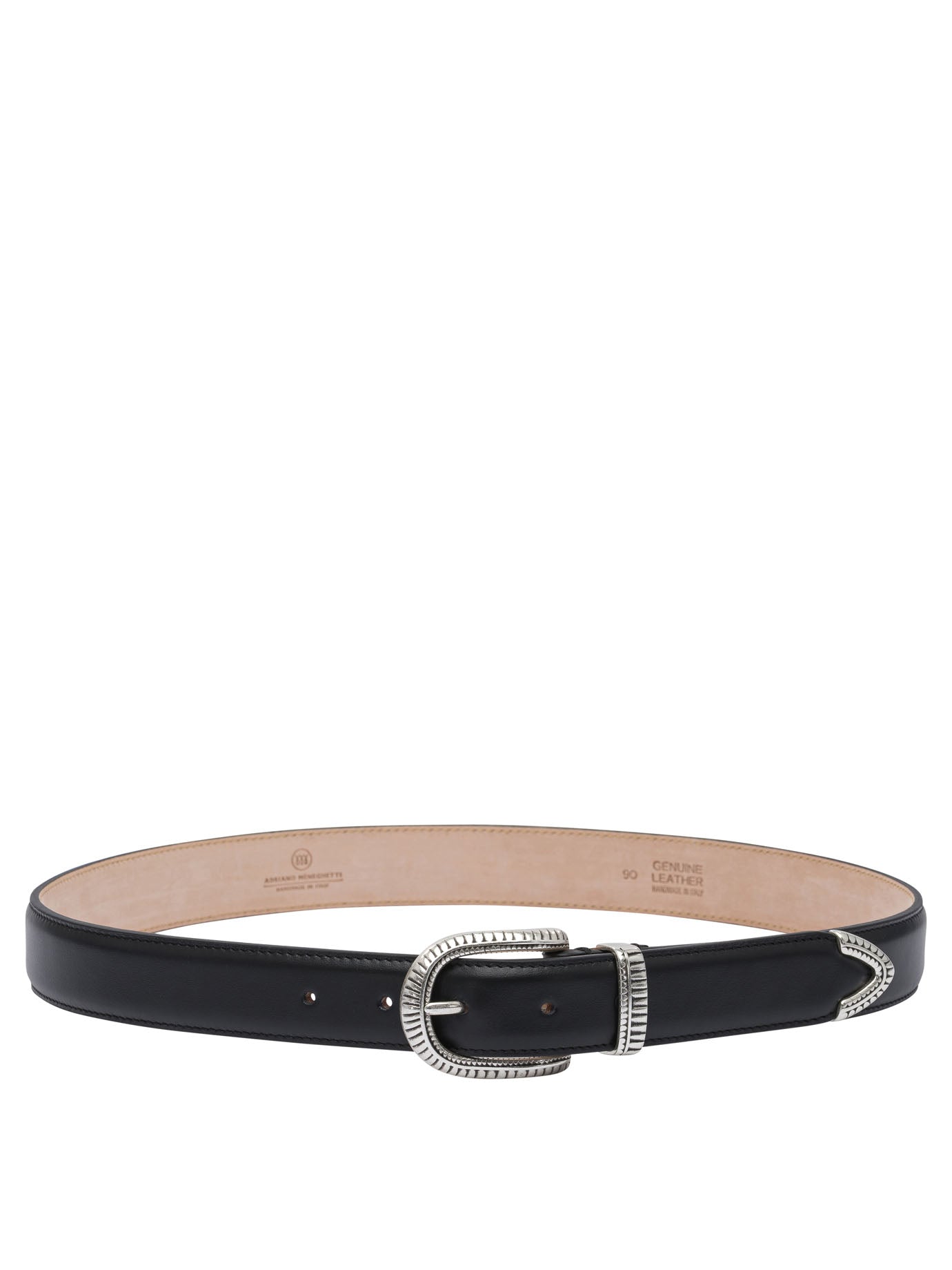 ADRIANO MENEGHETTI Men's Classic Leather Belt