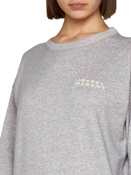 ISABEL MARANT Women's Mini Leather Jersey Knit Sweater