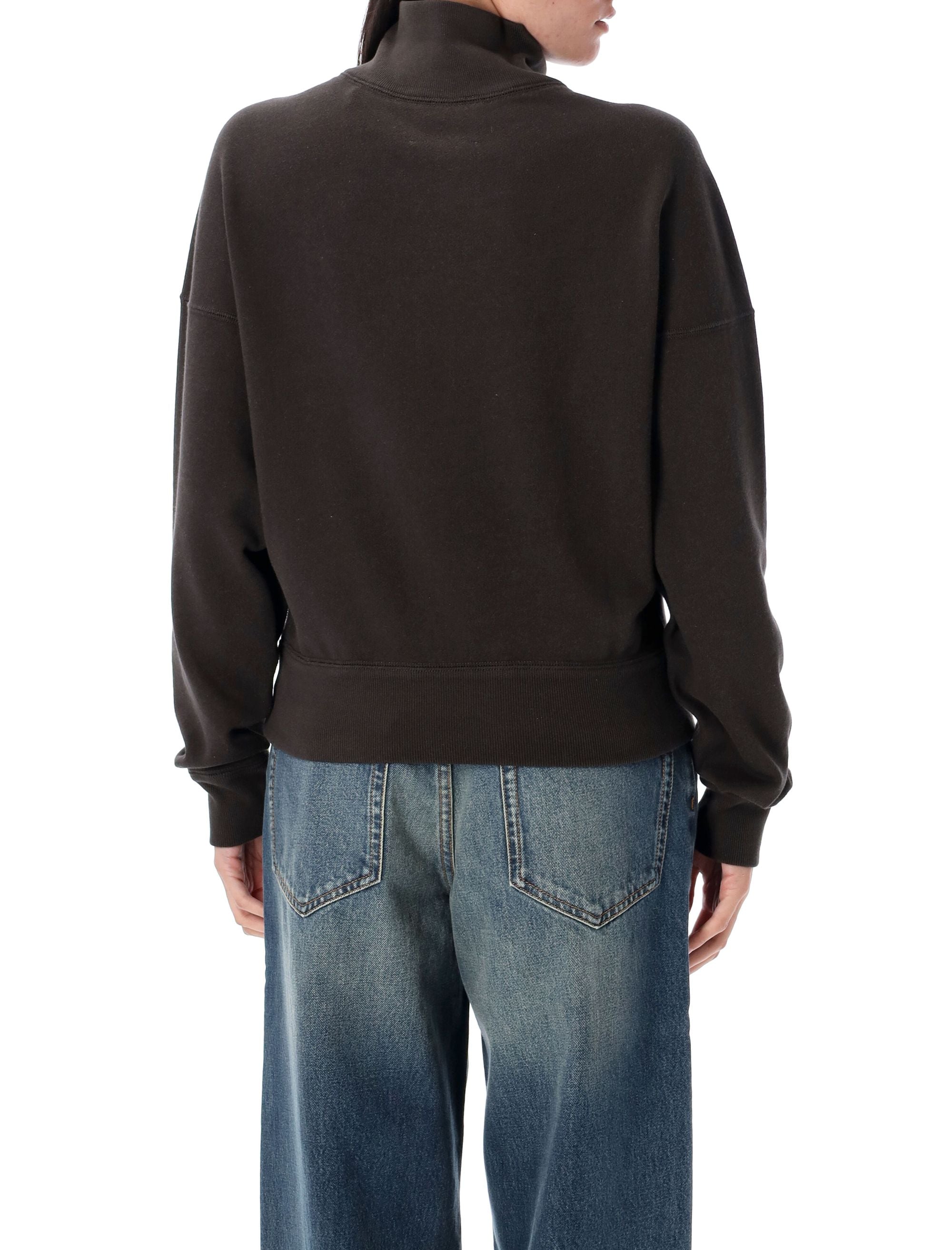 ISABEL MARANT ETOILE Half Zip High Neck Sweatshirt - Women's Size 36