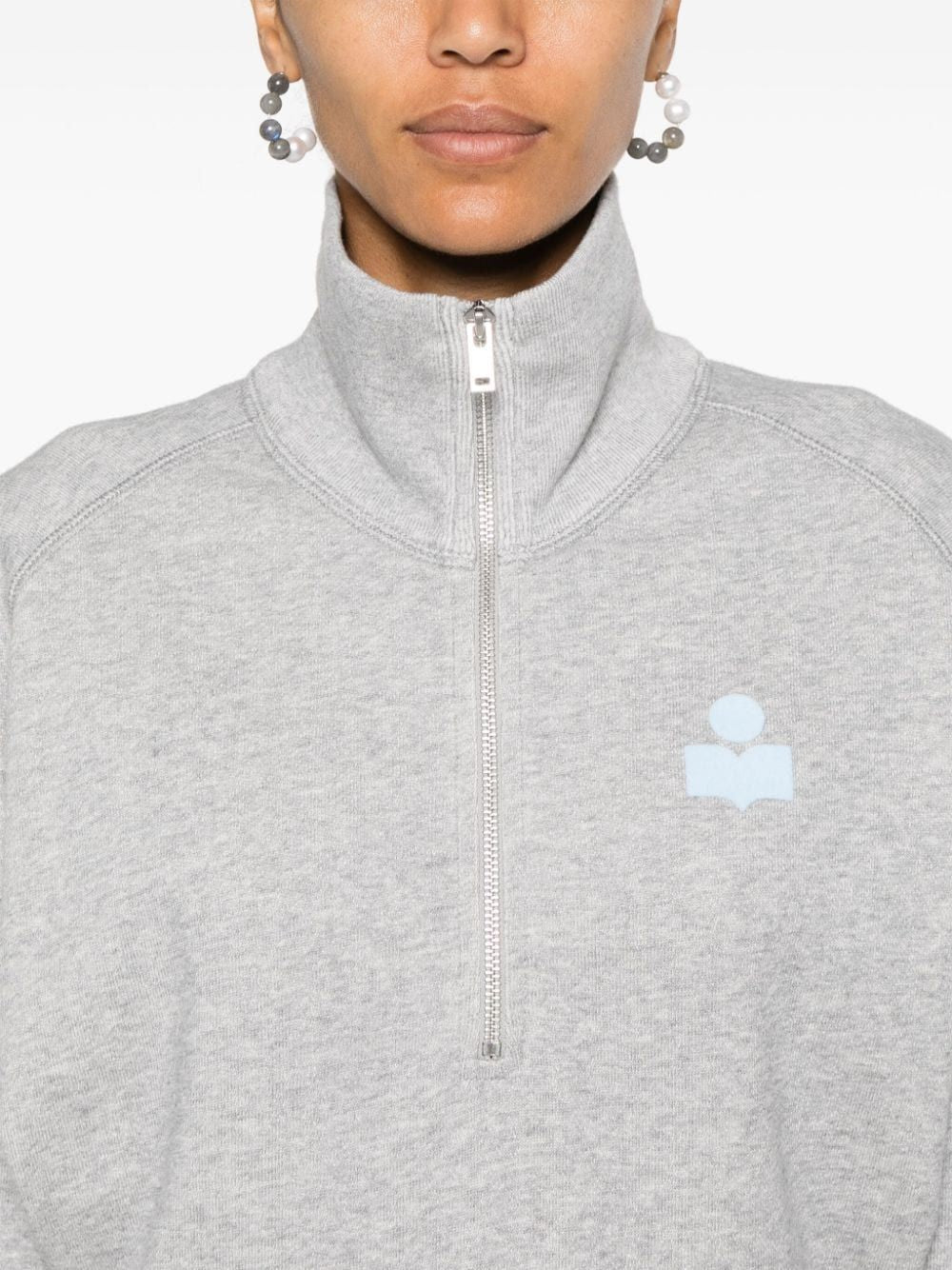 ISABEL MARANT ETOILE Half Zip Sweatshirt for Women - Size 36