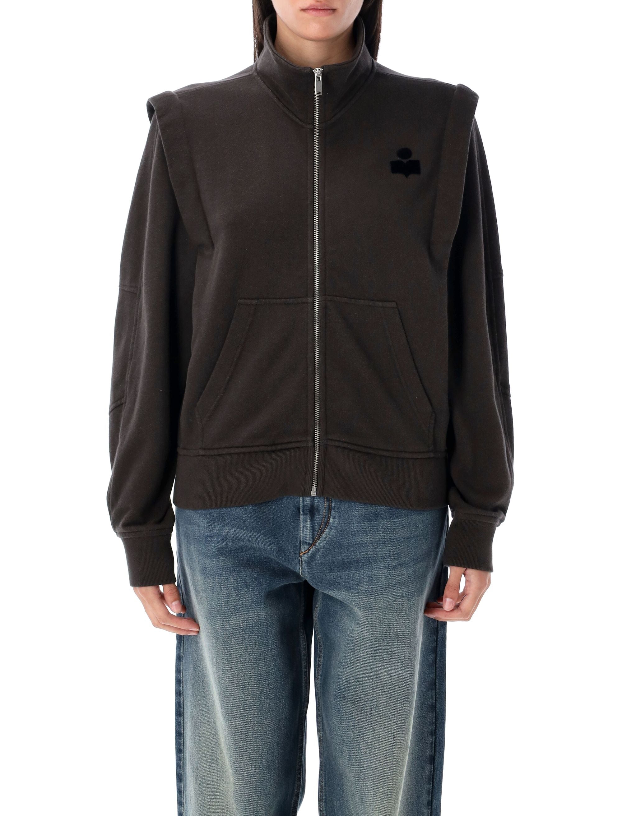 ISABEL MARANT ETOILE High Neck Full Zip Sweatshirt - Women's Size 36