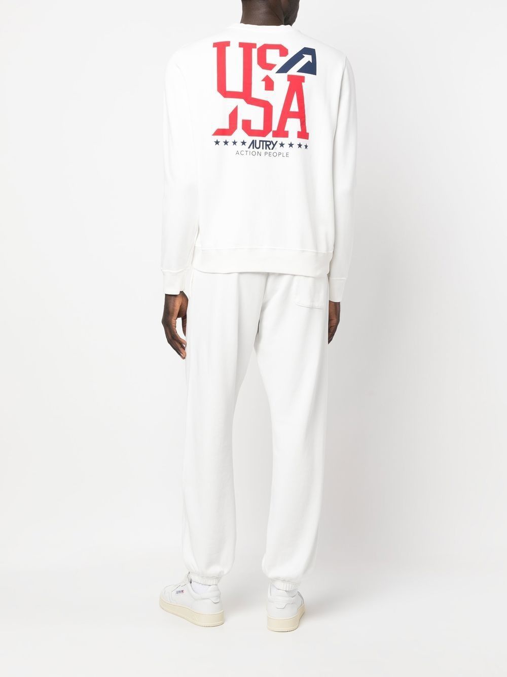 AUTRY Men's Long-Sleeved Crewneck Sweatshirt - Size L