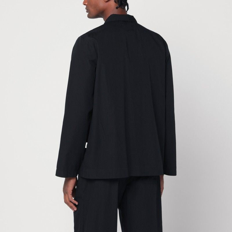 TEKLA Men's Organic Cotton Pajama Shirt - Stylish Comfort for FW25