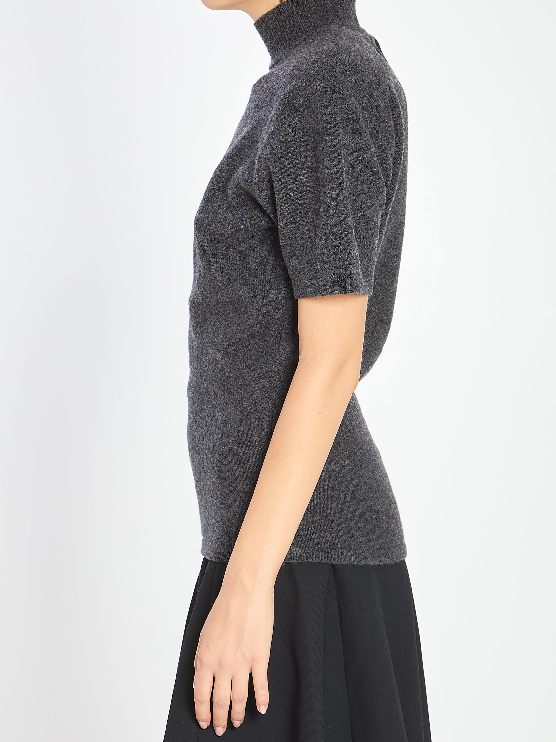 JACQUEMUS Wool and Cashmere Sweater with High Neck - Size 34
