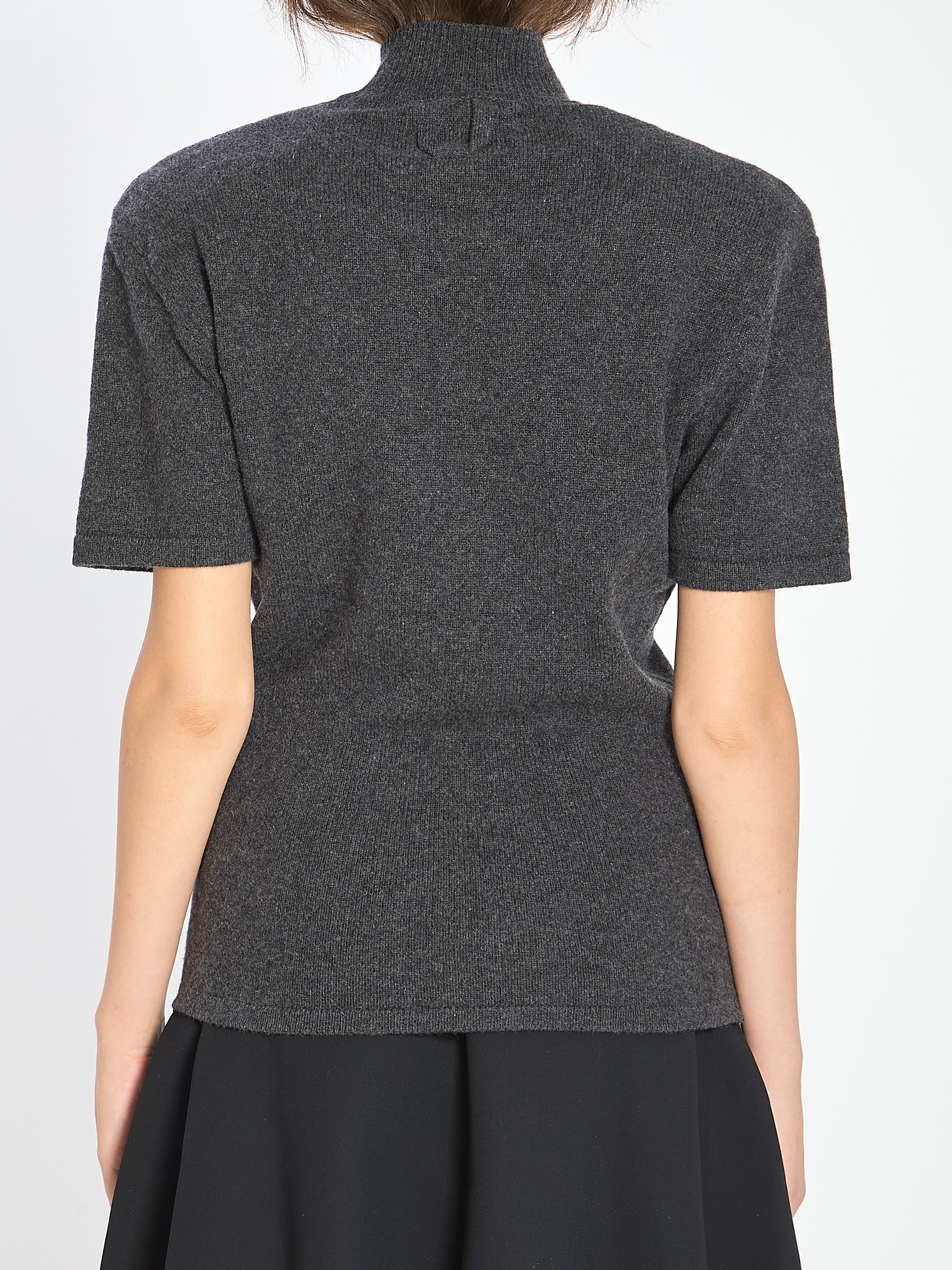 JACQUEMUS Wool and Cashmere Sweater with High Neck - Size 34