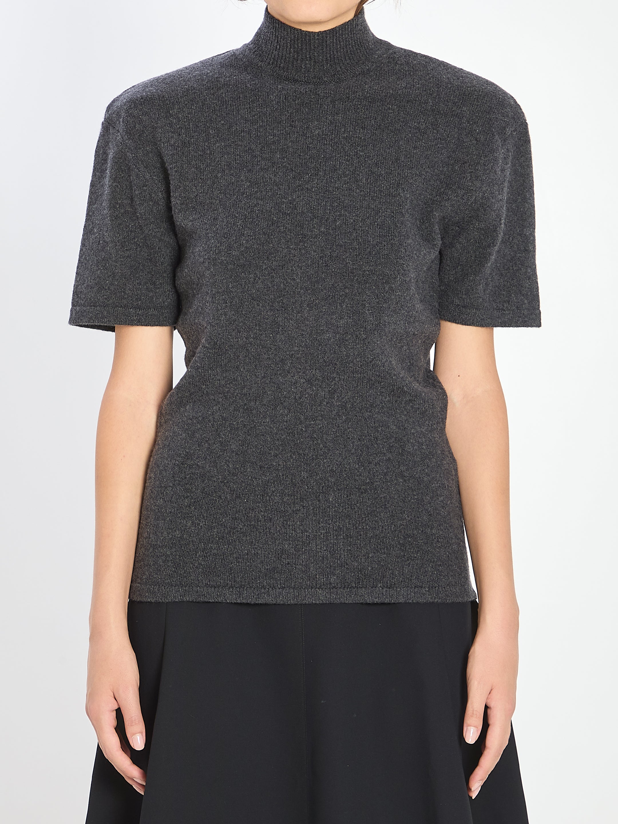 JACQUEMUS Wool and Cashmere Sweater with High Neck - Size 34