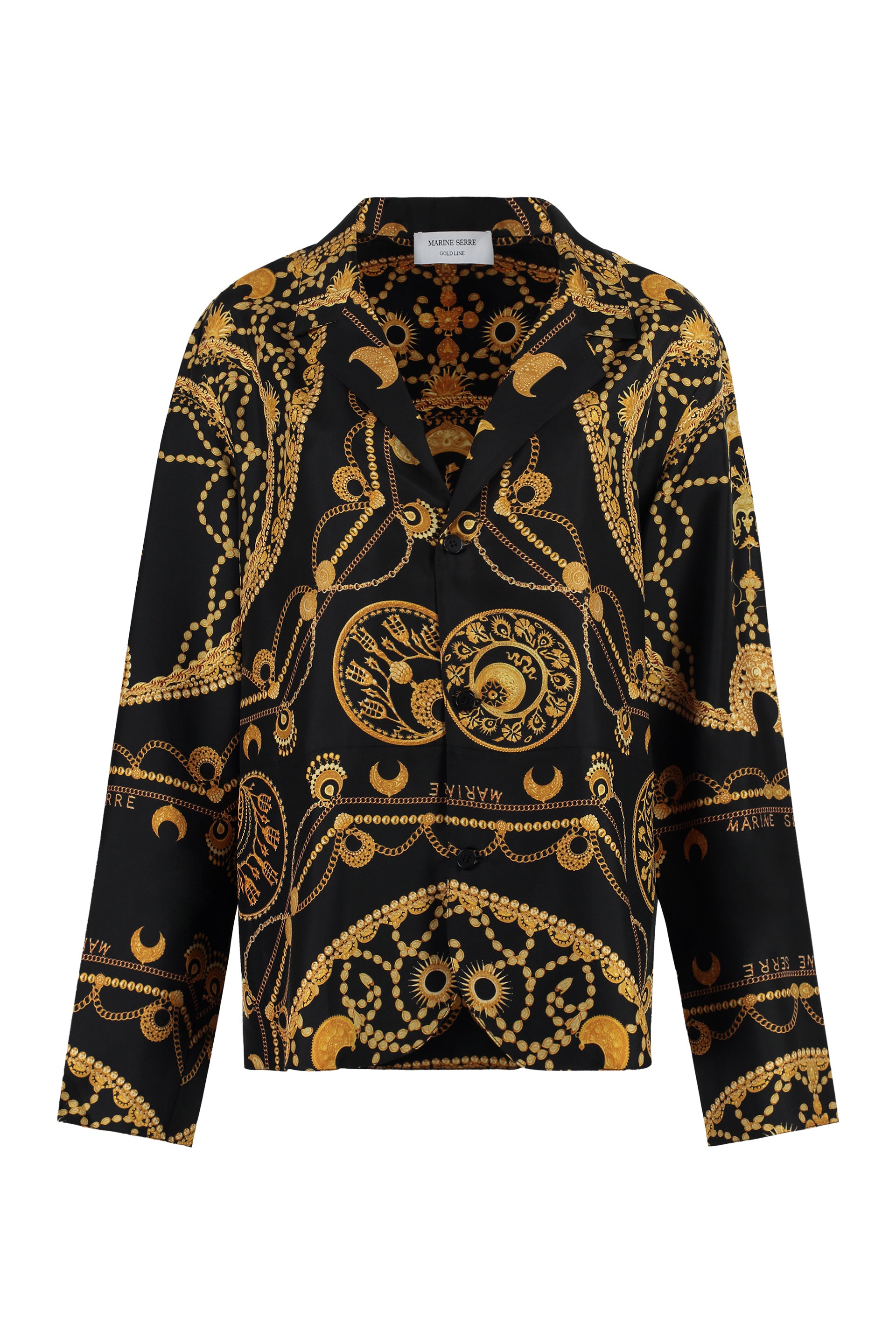 MARINE SERRE Printed Silk Shirt