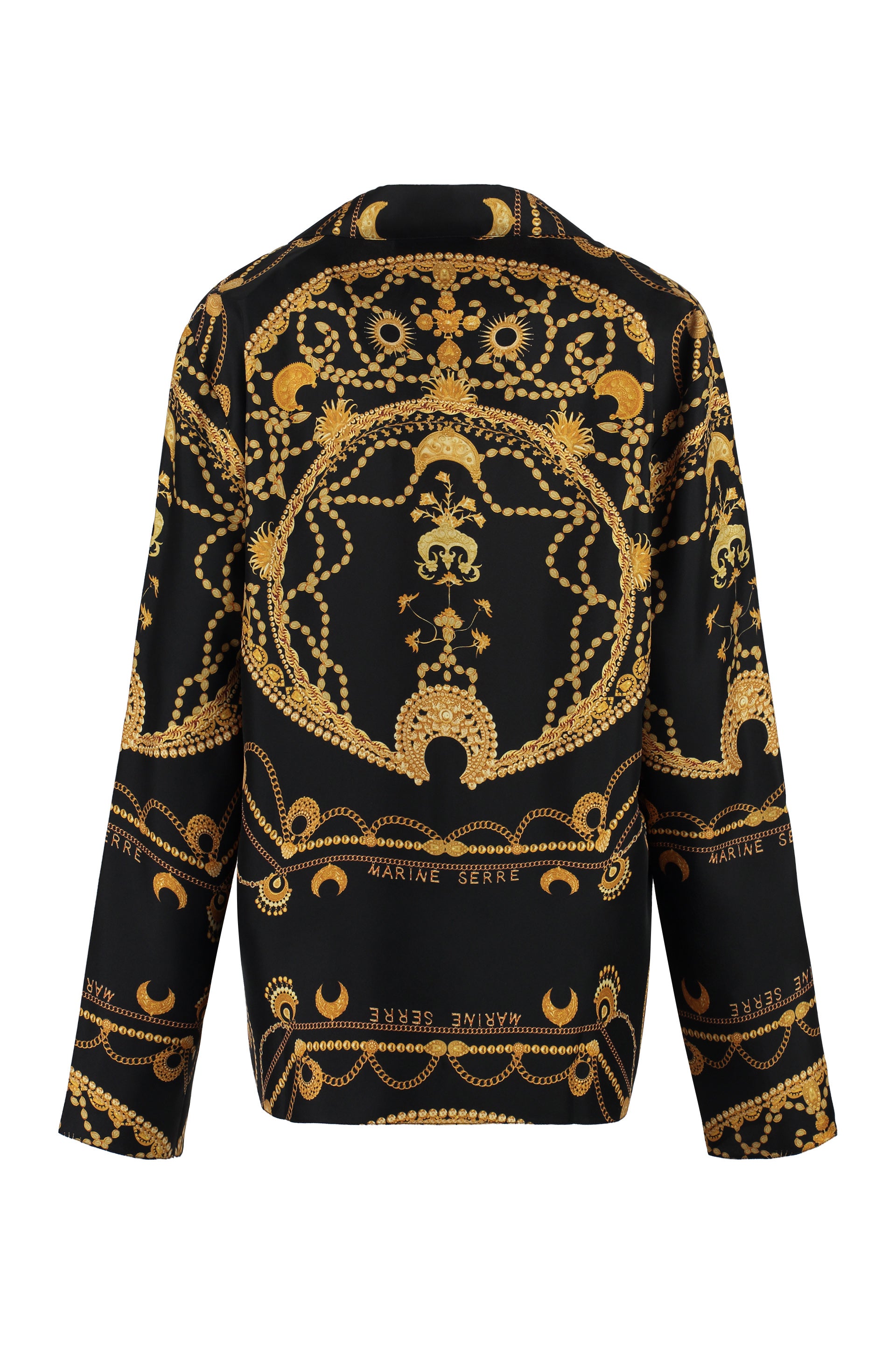 MARINE SERRE Printed Silk Shirt