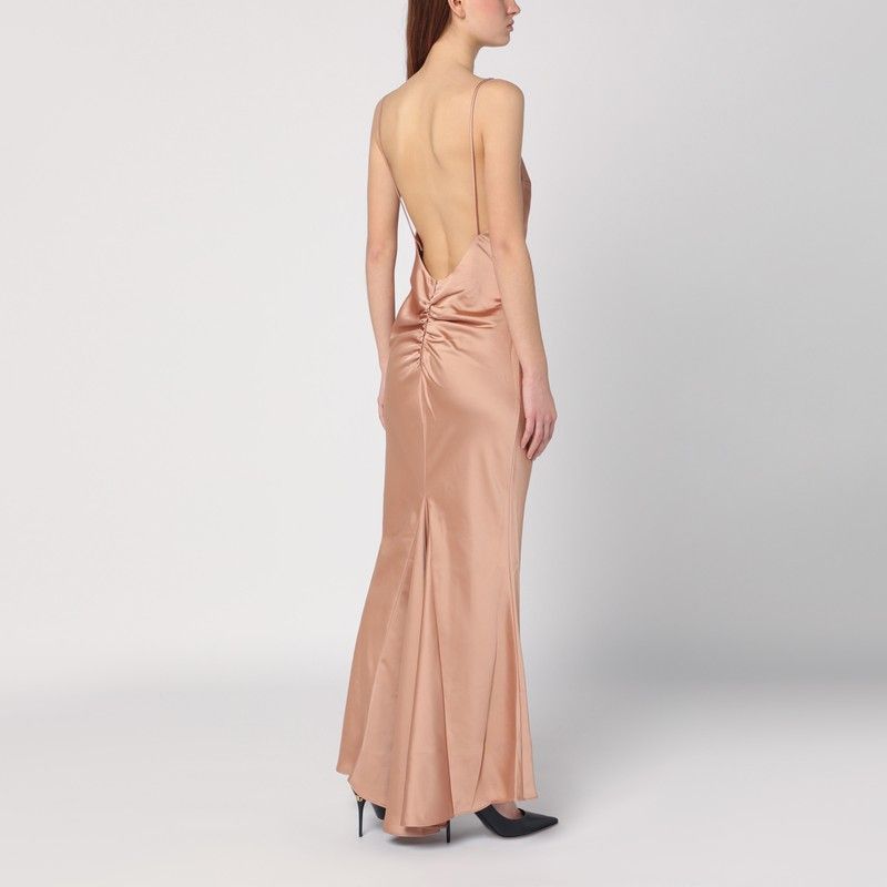 THE ANDAMANE Elegant Draped Long Dress for Women