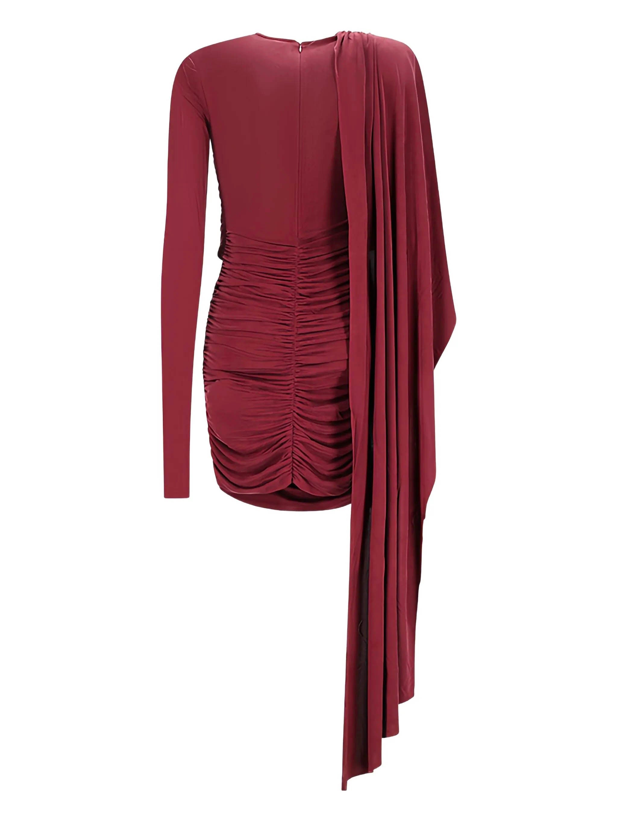 THE ANDAMANE Chic Cape-Style Mini Dress