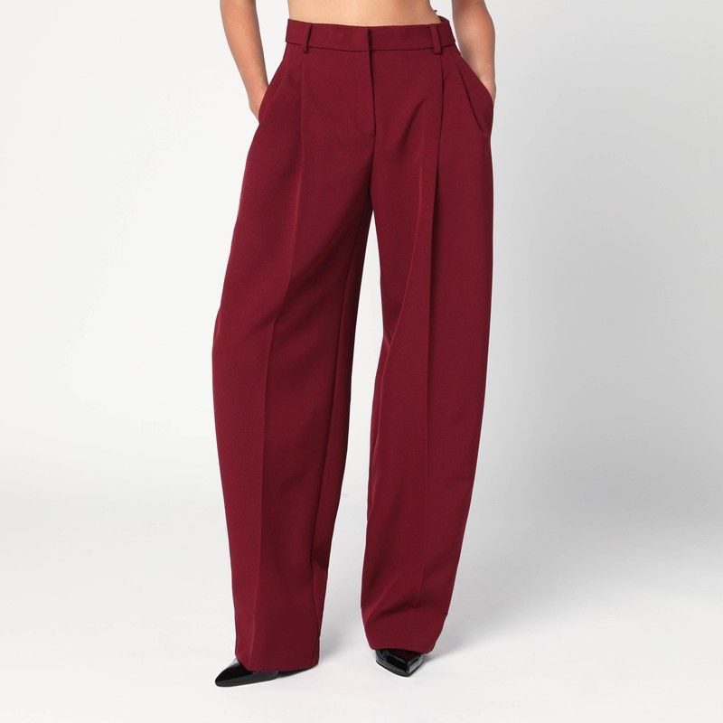 THE ANDAMANE High-Waisted Pleated Pants