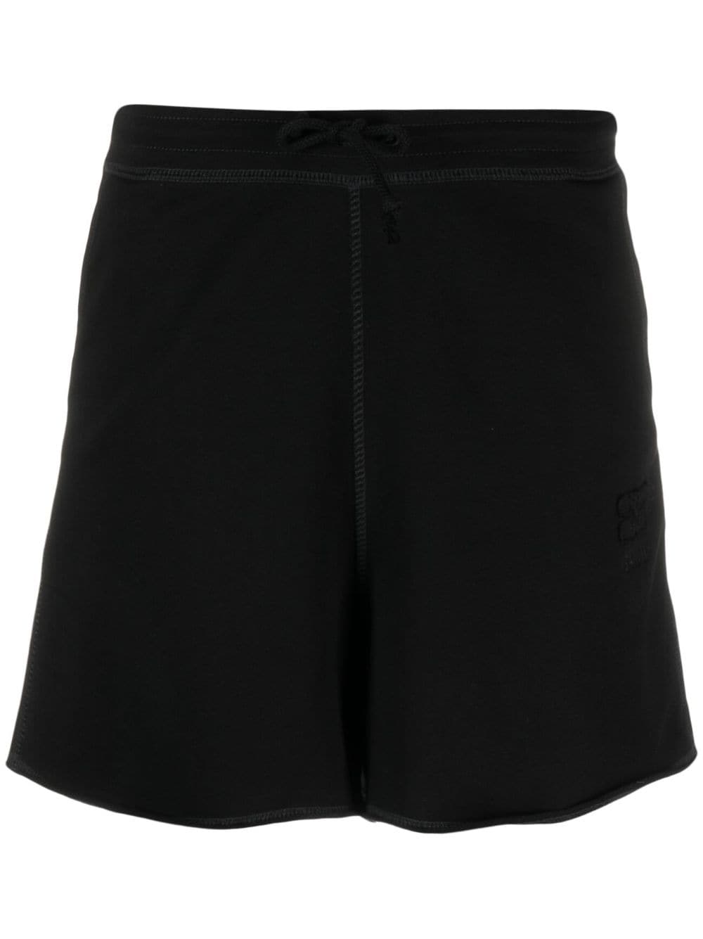 GANNI Mini Drawstring Organic Cotton Shorts