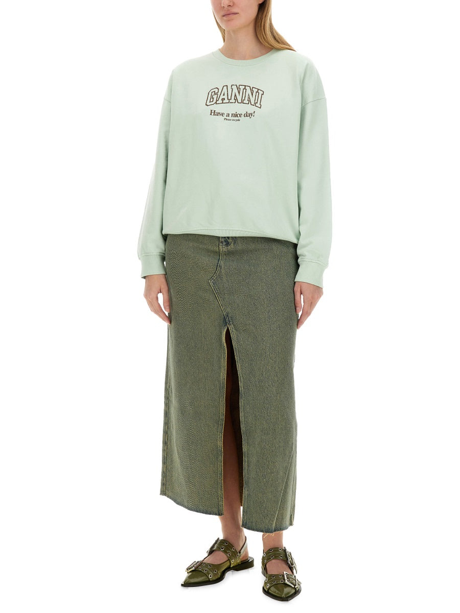 GANNI Oversized Sweatshirt - Women's S