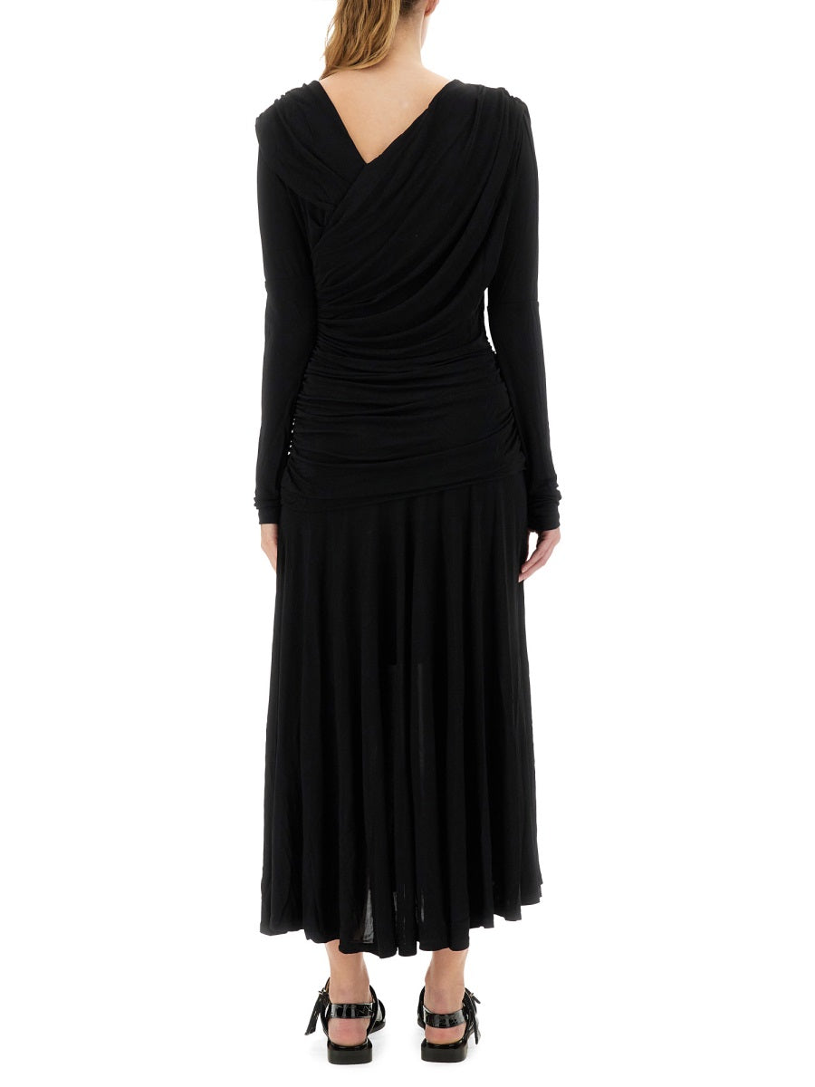 GANNI Viscose Dress for Women - FW25 Collection