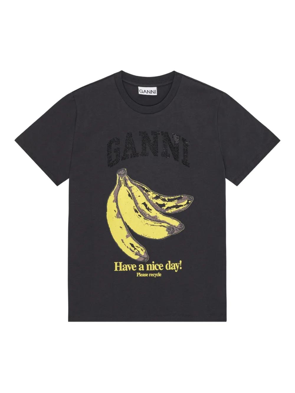 GANNI Banana Graphic T-Shirt - Size S
