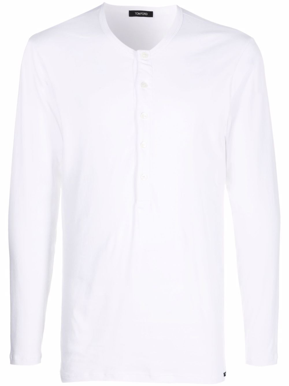 TOM FORD Round Neck Henley Tee