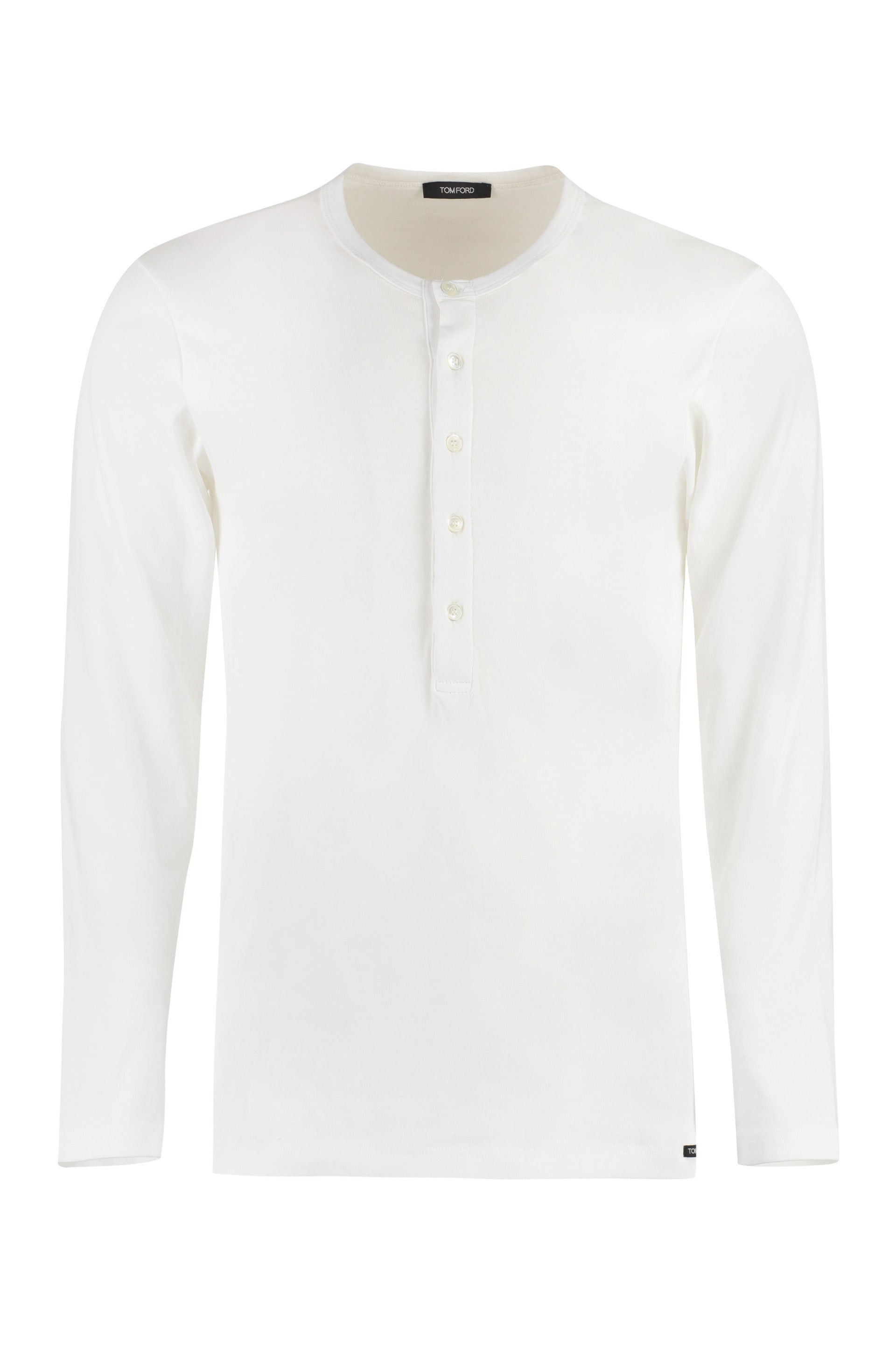 TOM FORD Round Neck Henley Tee