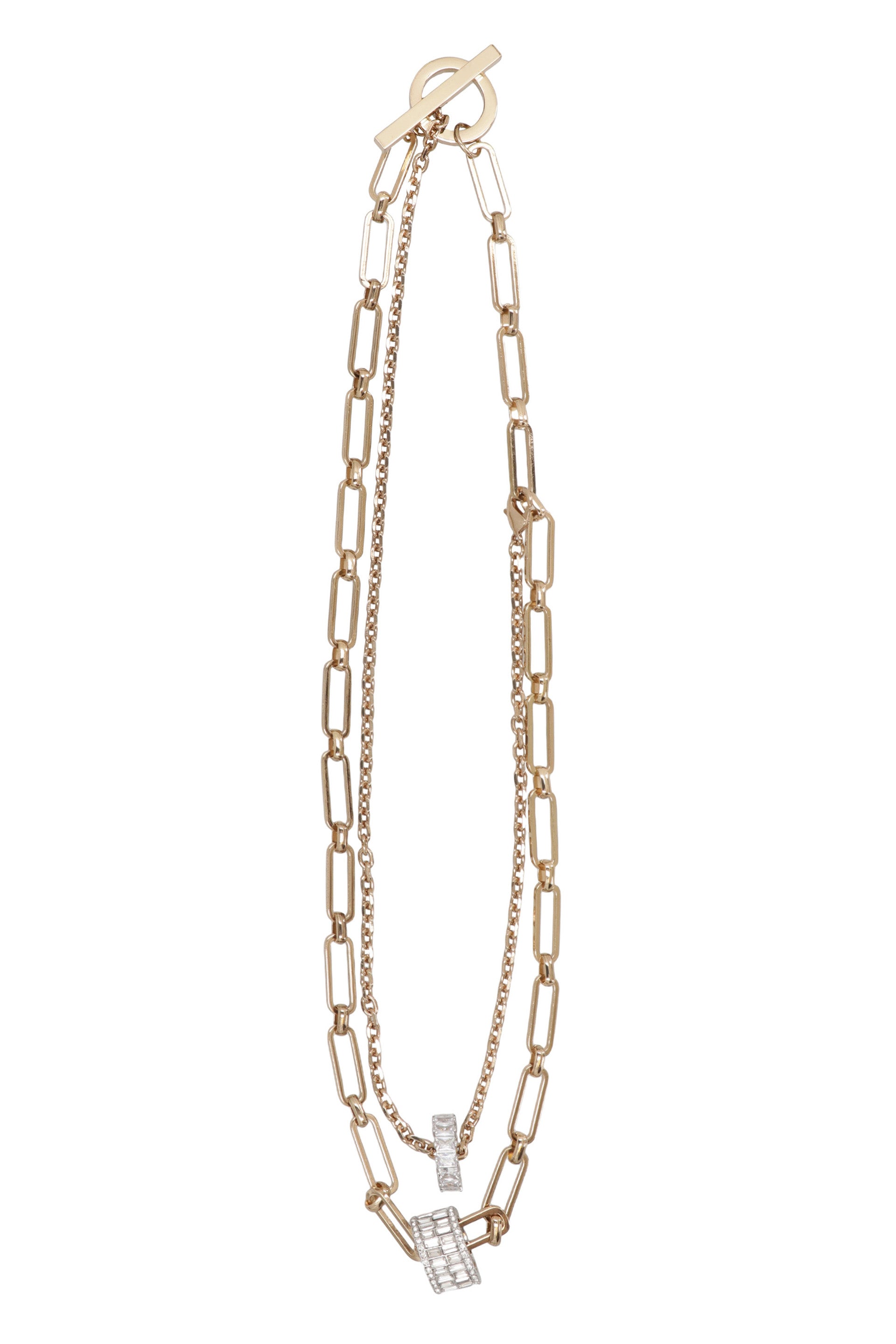 WEEKEND MAX MARA Elegant Gold-Tone Metal Necklace - 39 CM