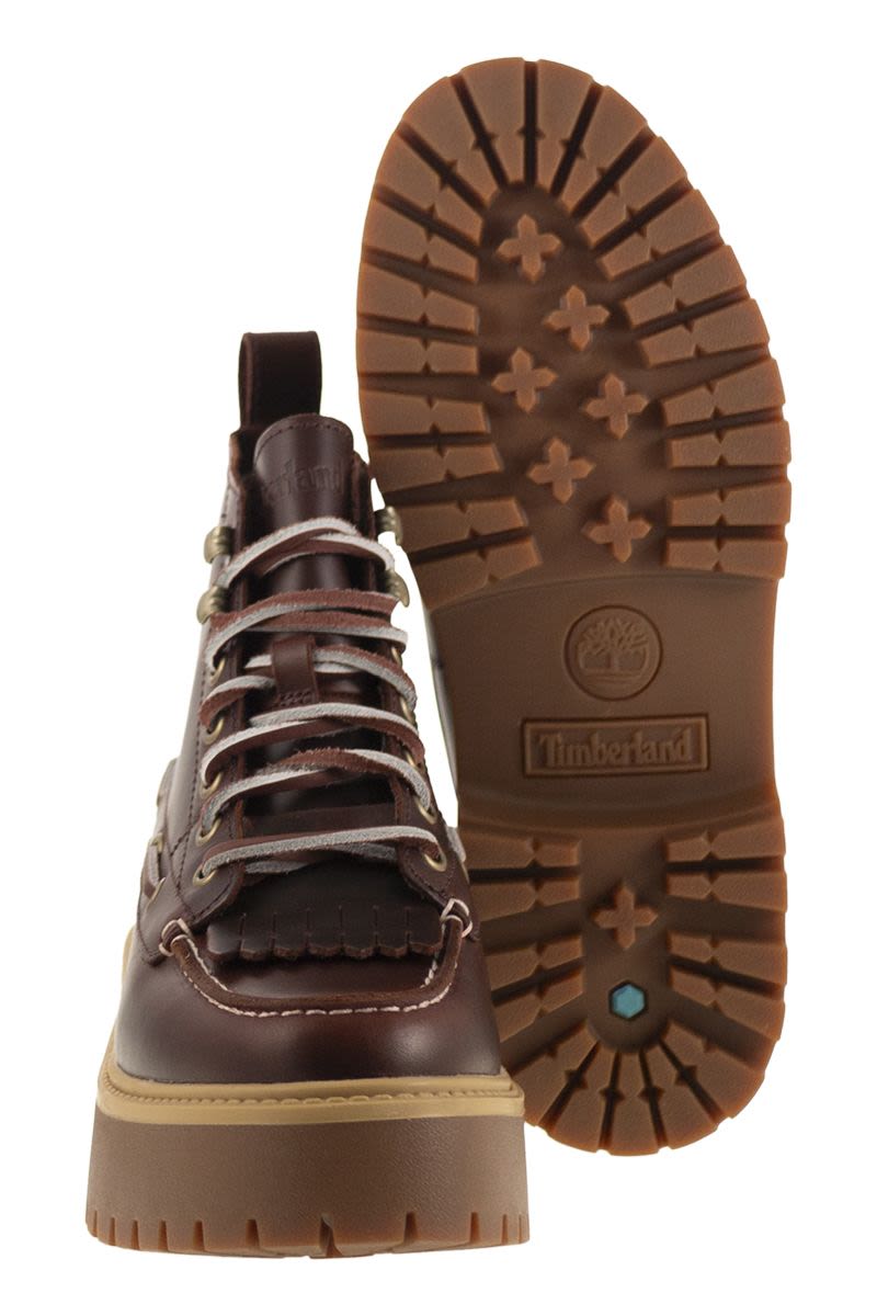 TIMBERLAND Fringed Platform Boot with Memory Foam Footbed
