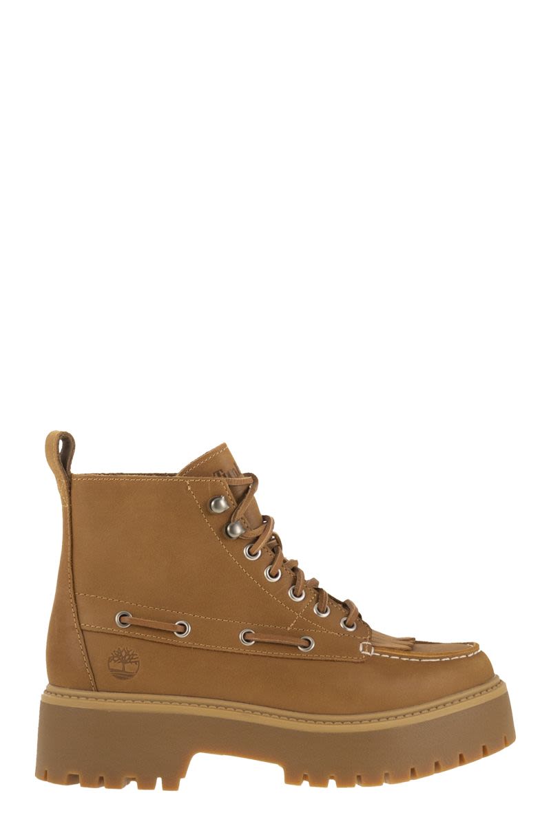 TIMBERLAND Fringed Platform Boot with Memory Foam Footbed - 5.5 cm Heel Height