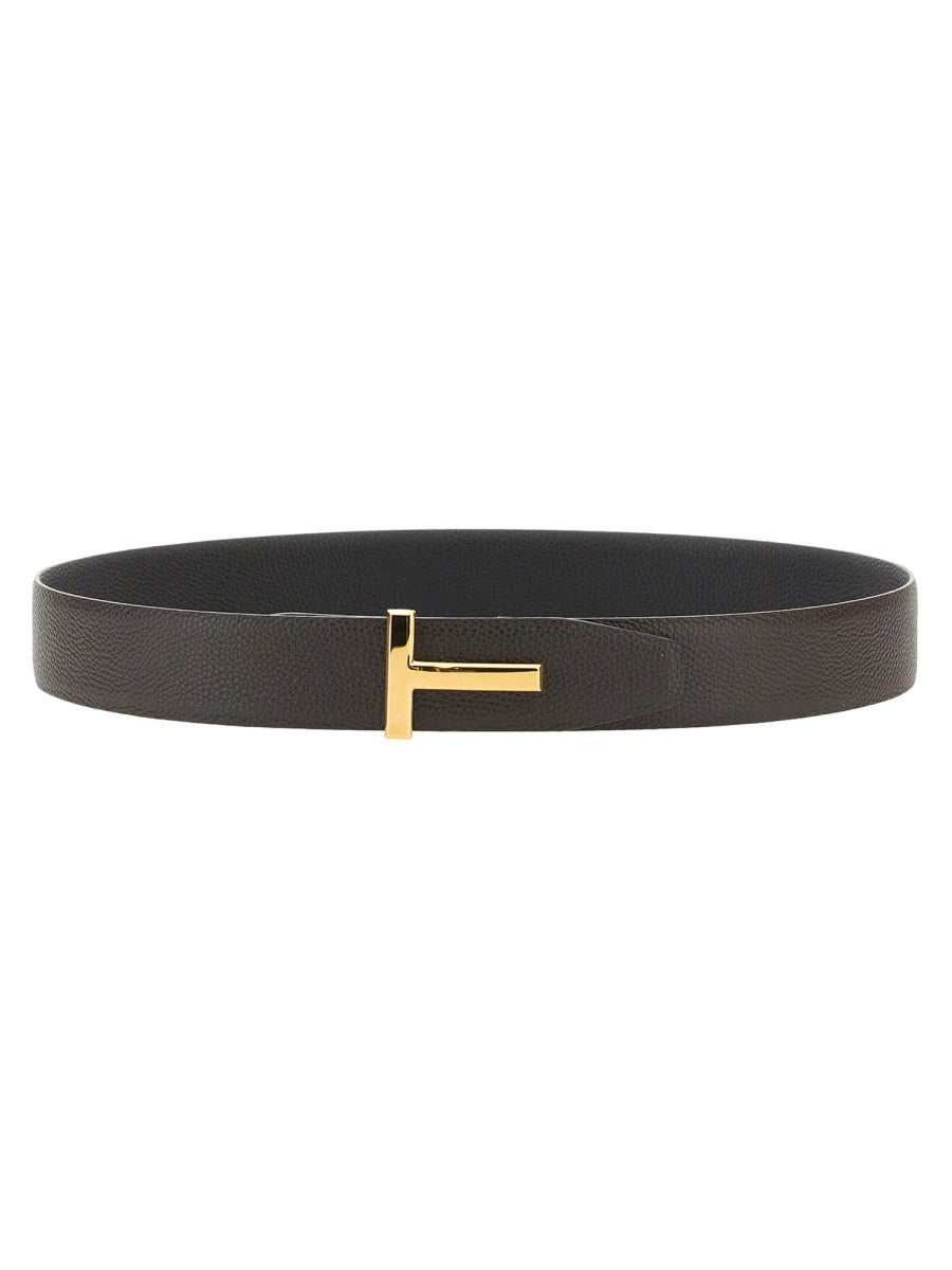 TOM FORD Grain Leather Icon Belt - 4CM Height