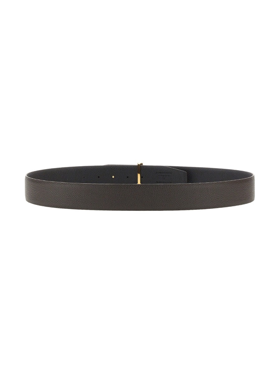 TOM FORD Grain Leather Icon Belt - 4CM Height