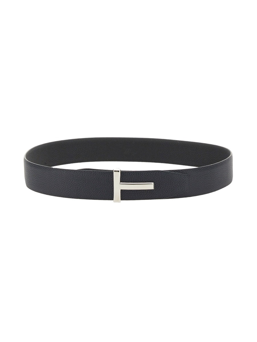 TOM FORD Reversible Leather Adjustable Belt for Men