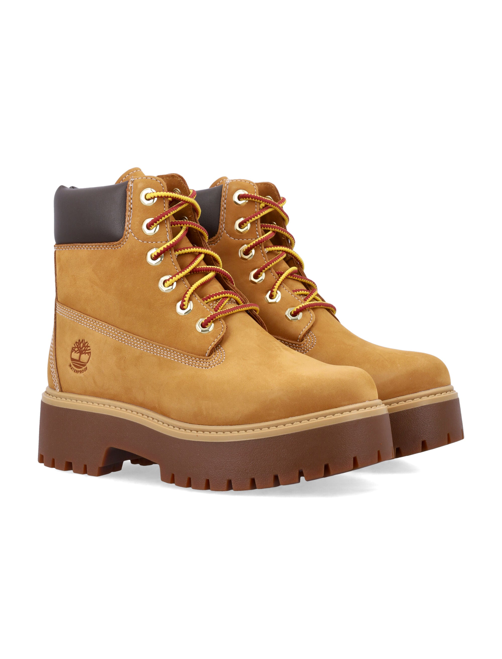 TIMBERLAND Waterproof Leather Platform Boots - 6-Inch Design for Women