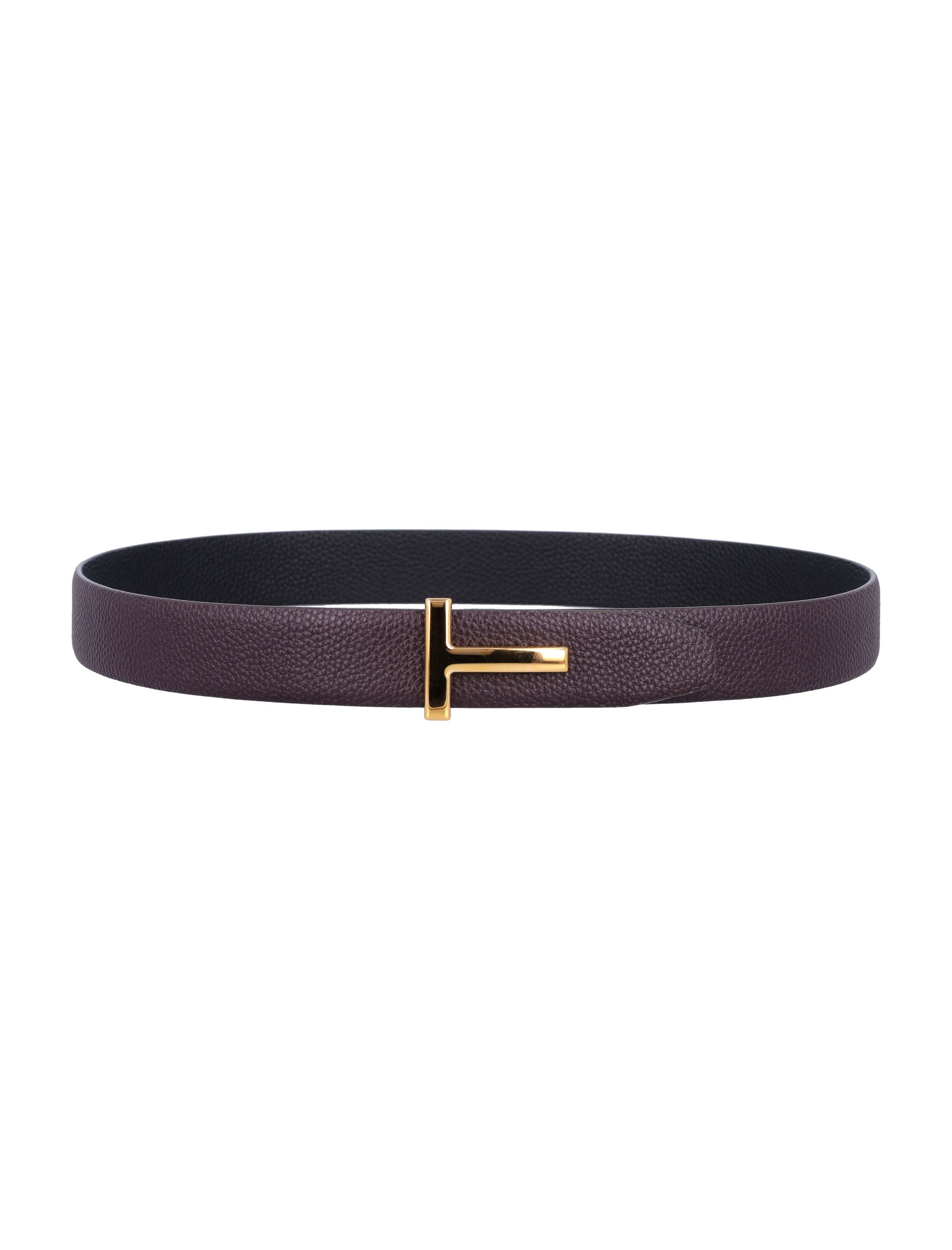 TOM FORD Small Grain Leather Icon Belt - 3cm Height