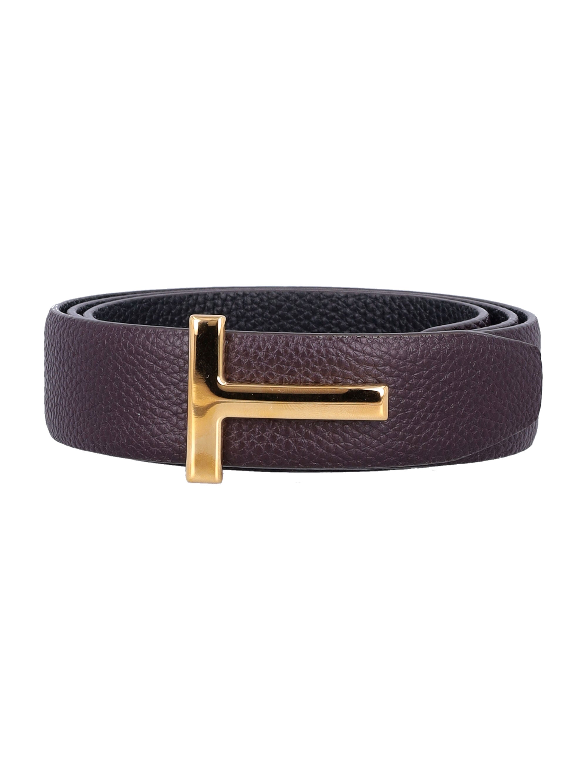 TOM FORD Small Grain Leather Icon Belt - 3cm Height
