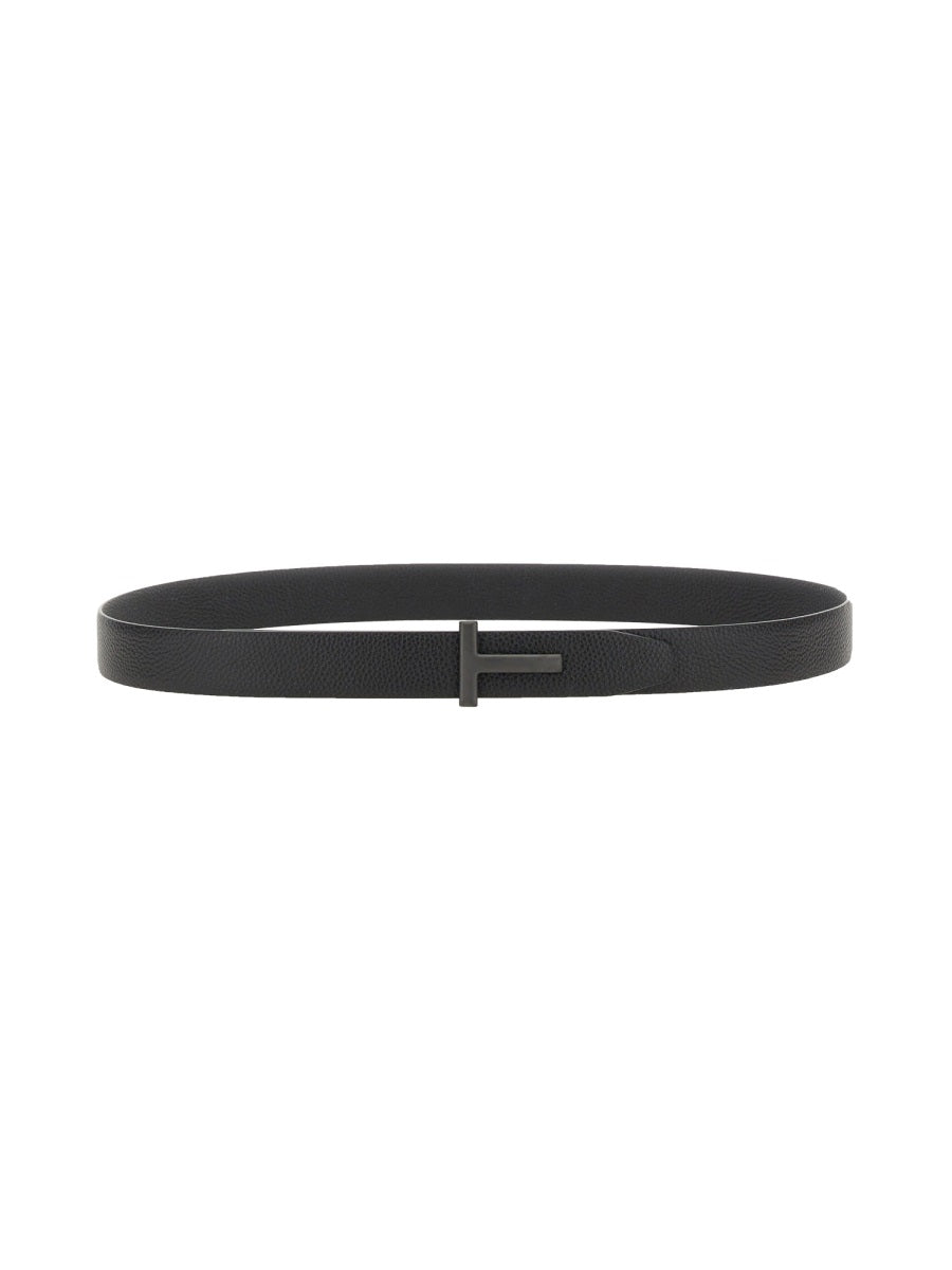 TOM FORD Classic Logo Belt - 4 CM Width